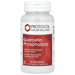Protocol for Life Balance, фосфолипид кверцетин, 90 растительных капсул