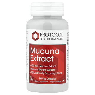 Protocol for Life Balance, Mucuna-extract, 400 mg, 90 vegetarische capsules