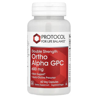 بروتوكول فور لايف بالانس‏, Ortho Alpha GPC، 600 ملجم، 60 كبسولة نباتية