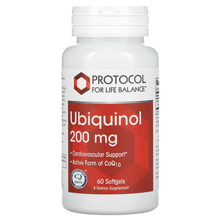 Protocol for Life Balance, убихинол, 200 мг, 60 капсул