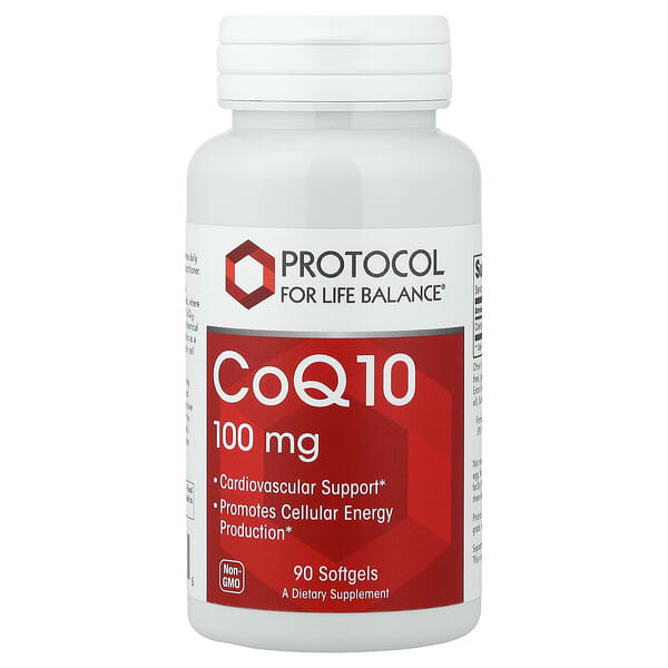 Protocol for Life Balance, CoQ10, 100 mg, 90 소프트젤