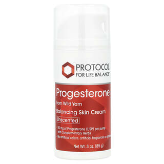 Protocol for Life Balance, Progesterone, crema riequilibrante per la pelle, non profumata, 85 g