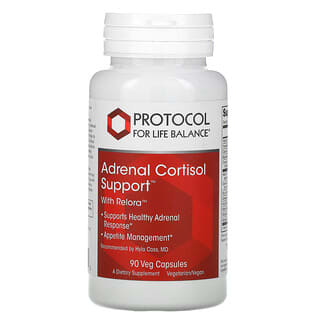 Protocol for Life Balance, Adrenal Cortisol Support with Relora, Nebennieren- und Cortisol-Unterstützung mit Relora, 90 pflanzliche Kapseln