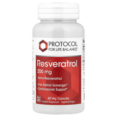 Protocol for Life Balance, Resveratrol, 60 Veg Capsules