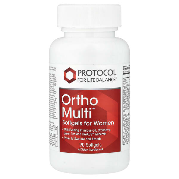 Protocol for Life Balance, Ortho Multi™，女士幫助軟膠囊，90 粒軟膠囊