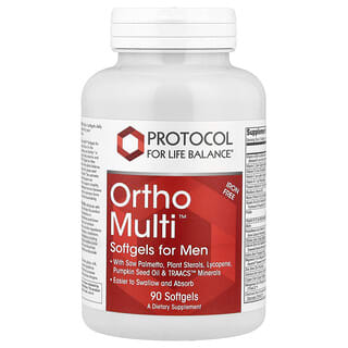 بروتوكول فور لايف بالانس‏, Ortho Multi ، كبسولات هلامية للرجال ، 90 كبسولة هلامية