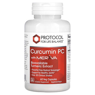 Protocol for Life Balance, Curcumine PC avec Meriva, 60 capsules végétariennes