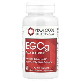 Protocol for Life Balance‏, "EGCg, תמצית תה ירוק, 200 מ""ג, 90 כמוסות צמחיות