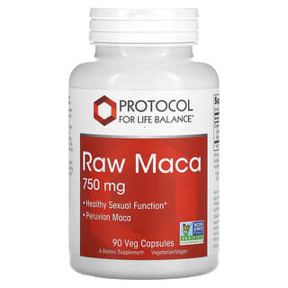 Protocol for Life Balance, Maca Crua, 750 mg, 90 Cápsulas Vegetais