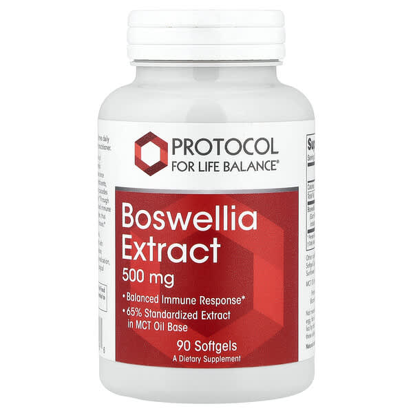 بروتوكول فور لايف بالانس‏, مستخلص Boswellia ، 500 ملجم ، 90 كبسولة هلامية