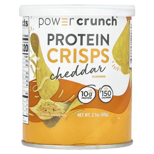 Power Crunch®, Protein Crisps, Cheddar, 2.1 oz (60 g)
