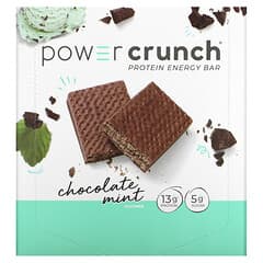 パワー・クランチ・プロテイン・エネルギーバー、チョコレートミント、12本入り、各 1.4 oz (40 g)