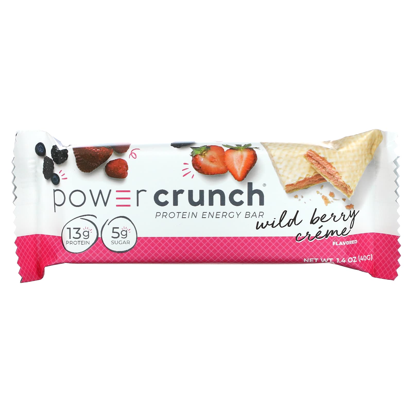 BNRG, Power Crunch Protein Energy Bar, Wild Berry Creme, 12 Bars,  oz  (40 g) Each