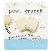 Power Crunch® ، لوح بروتين للطاقة ، كريمة الفانيليا الفرنسية ، 12 لوحًا ، 1.4 أونصة (40 جم) لكل لوح