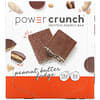 BNRG, Power Crunch, barra energética proteínica, Mantequilla de Maní y Fudge, 12 barras, 1,4 oz (40 g) cada una