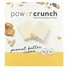 BNRG, Power Crunch®, Barras Energéticas de Proteína, Creme de Manteiga de Amendoim, 12 Barras, 40 g (1,4 oz) Cada