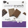 بين آرجي, لوح طاقة معزز بالبروتين من Power Crunch، طعم شكولاتة ثلاثي، 12 قطعة، 1.4 أونصة (40 جم) لكل قطعة