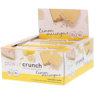 BNRG, Power Crunch Protein Energy Bar, Lemon Meringue, 12 Bars, 1.4 oz (40 g) Each