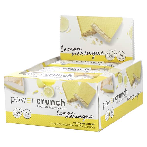 Bnrg Power Crunch Protein Energy Bar Lemon Meringue 12 Bars 14 Oz 40 G Each 9172