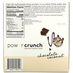 BNRG, Power Crunch Protein Energy Bar, Chocolate Coconut, 12 Bars, 1.4 oz (40 g) Each