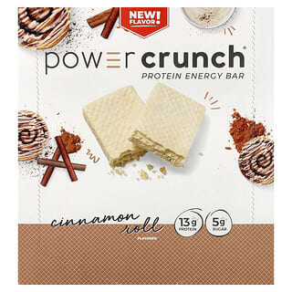 BNRG, Power Crunch®, Protein Energy Bar, Cinnamon Roll, 12 Bars, 1.4 oz (40 g) Each