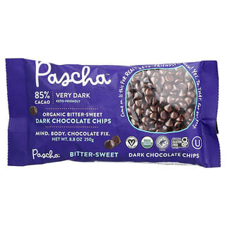 Pascha‏, رقائق شوكولاتة داكنة عضوية ، 85٪ كاكاو ، حلو ومر ، 8.8 أونصة (250 جم)