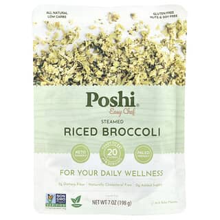 Poshi, Easy Chef, Steamed Riced Broccoli, 7 oz (198 g)