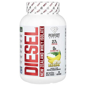 Perfect Sports, Diesel, New Zealand Whey Isolate, Molkenproteinisolat, Banane, 908 g (2 lb.)