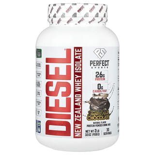 Perfect Sports, Diesel, New Zealand Whey Isolate, Triple Rich Chocolate, 2 lbs (908 g)