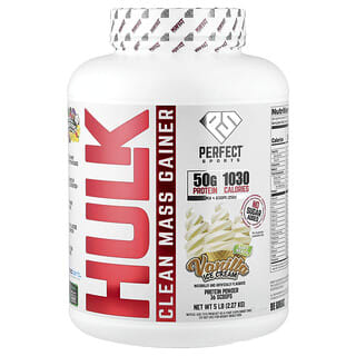 PERFECT Sports, Hulk Clean Mass Gainer, Vanille-ijs, 5 lb (2,27 kg)
