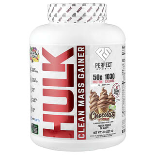 PERFECT Sports, Hulk Clean Mass Gainer, Chocolade-ijs, 5 lb (2,27 kg)