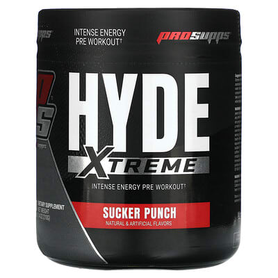 ProSupps, Hyde Xtreme, Powerful Pre-Workout Energy Supplement, Sucker Punch, 7.4 oz (210 g)