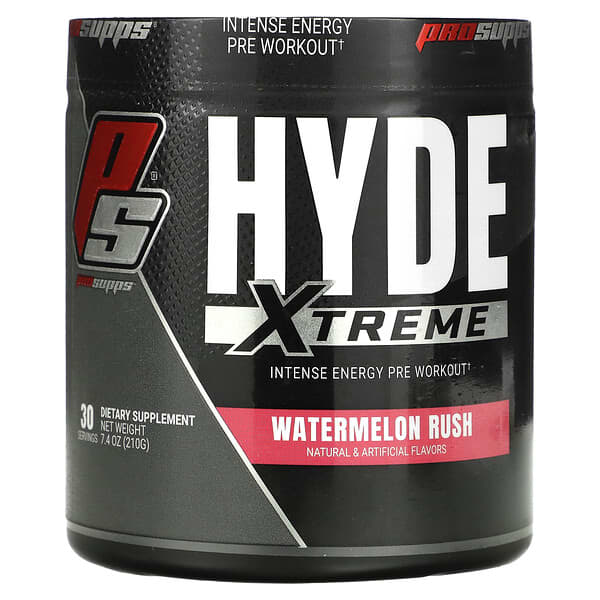 ProSupps, Mr.Hyde（ミスターハイド）、ニトロX、プレワークアウト、What-O-Melon（メロンフレーバー）、222g（7.8オンス）