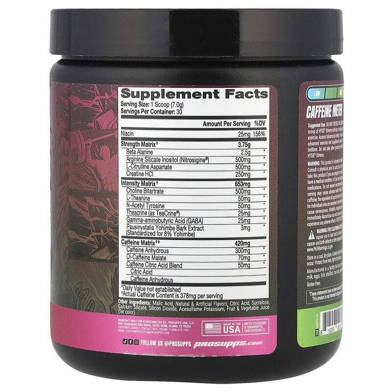 Hyde Xtreme®, Hard-Hitting Energy Pre Workout, Watermelon, 7.4 oz (210 g)