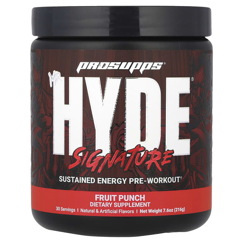 ProSupps, Mr. Hyde® Signature, preentrenamiento, ponche de frutas