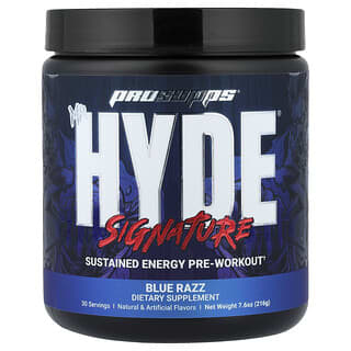 ProSupps, Mr. Hyde, фирменный предтренировочный комплекс для поддержания уровня энергии, со вкусом голубой малины, 216 г (7,6 унции)
