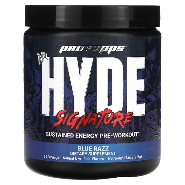 ProSupps, Mr. Hyde, Signature Sustained Energy PreWorkout, Blue Razz