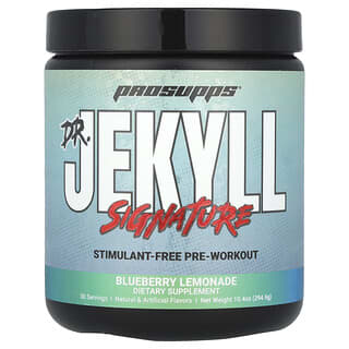 ProSupps, El suplemento de aceites esenciales Essential Living Oils de Dr. Jekyll Signature, Suplemento preentrenamiento sin estimulantes, Limonada de arándanos azules, 294,9 g (10,4 oz)