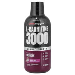 L-Carnitine 3000, Liquid Shots, Dragon Fruit, 16 fl oz (473 ml)