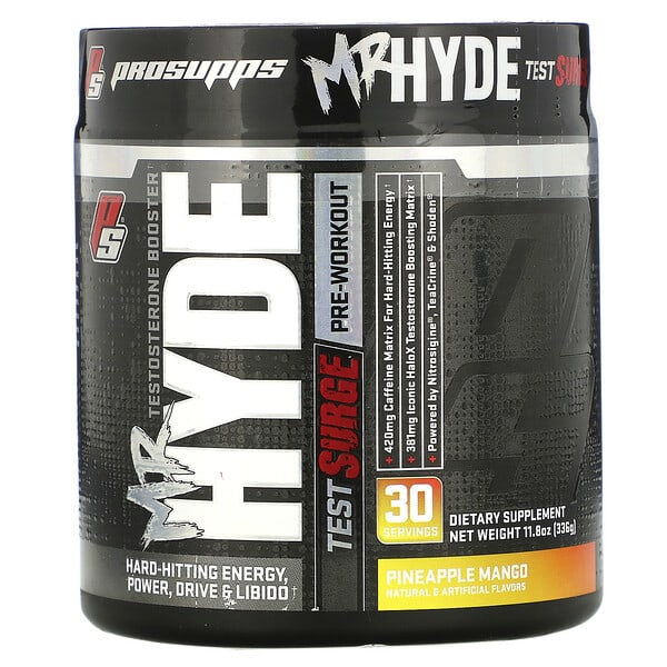 ProSupps, Mr. Hyde, Test Surge, Testosterone Boosting PreWorkout
