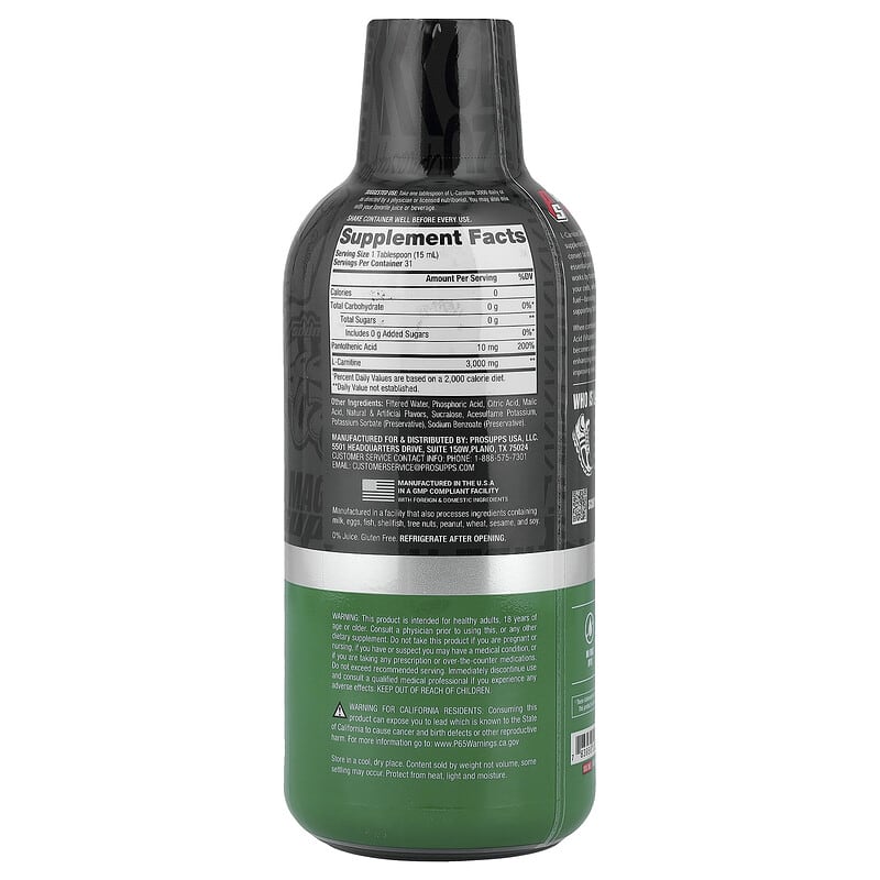 ps l carnitine 3000 ProSupps L-Carnitine Liquid Shots & Mr. Hyde Pre-Workout Bundle ensuring a clean and effective supplement that fits seamlessly into any diet or lifestyle Nutrex Research L-Carnitine 3000 |