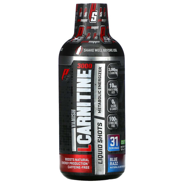 ProSupps, L-カルニチン3000、ブルーラズベリー味、473ml（16液量オンス）