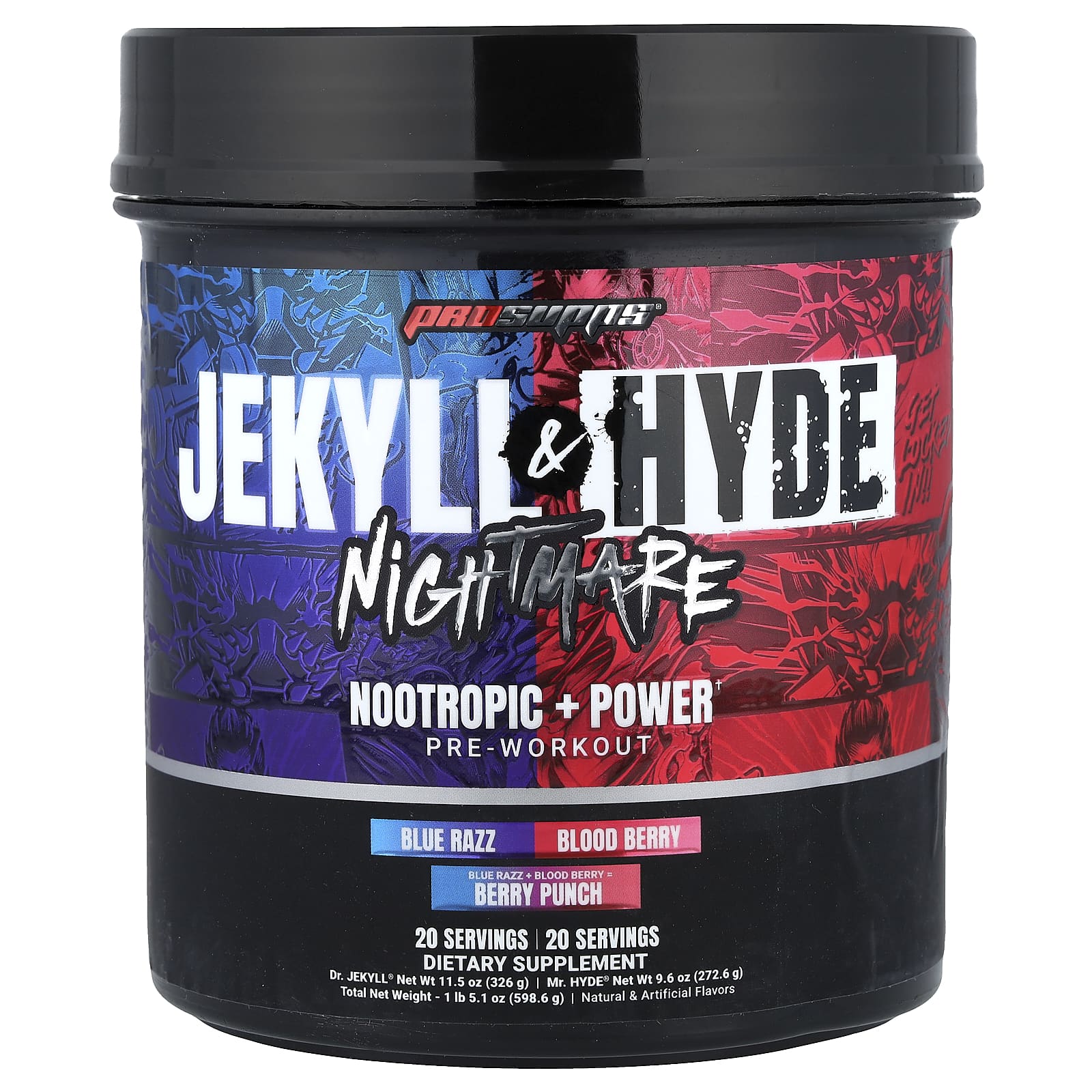 Jekyll & Hyde Nightmare, ноотропний засіб, передтренувальний засіб