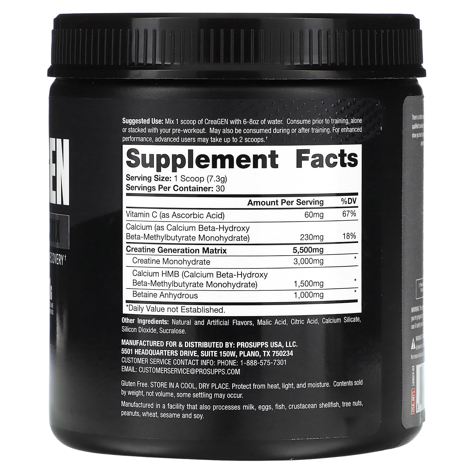 ProSupps, Creagen, Creatine Matrix, Blue Razz, 7.72 oz (219 g)