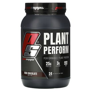 ProSupps, Plant Perform, Protéines végétales de performance, Chocolat riche, 907 g
