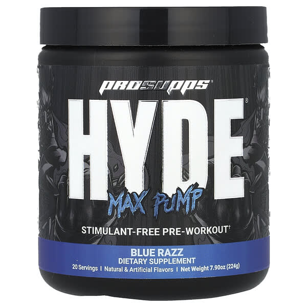 ProSupps, Hyde Max Pump, Blue Razz, 7.9 oz (224 g)