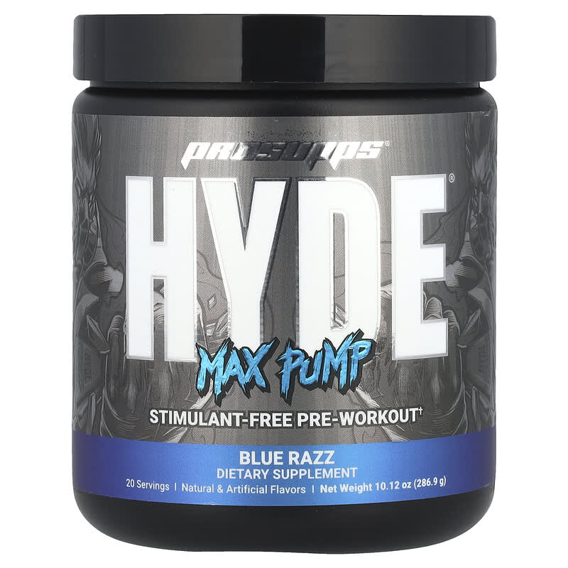 Hyde®, Max Pump, Pre-Workout, Blue Razz, 10.12 oz (286.9 g)