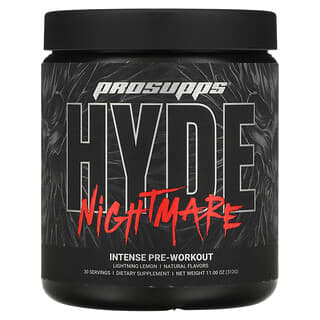 ProSupps, Hyde Nightmare, Intense Pre-Workout, Lightning Lemon, 11 oz (312 g)