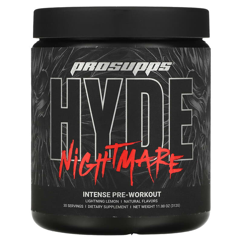 Hyde Nightmare Intense Pre Workout Lightning Lemon 11 oz 312 g