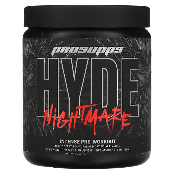 ProSupps‏, Hyde Nightmare, אינטנסיבי לפני אימון, פירות יער, 312 גרם (11